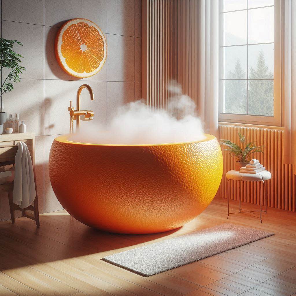 Fruit Inspired Relaxation: The Allure of Fruit Shaped Bathtubs in Luxury Living Spaces