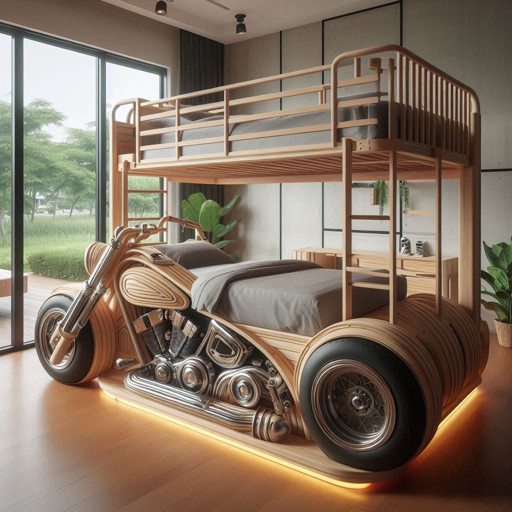 Harley Davidson Motor Bunk Beds: A Fun and Functional Addition to Kids' Rooms