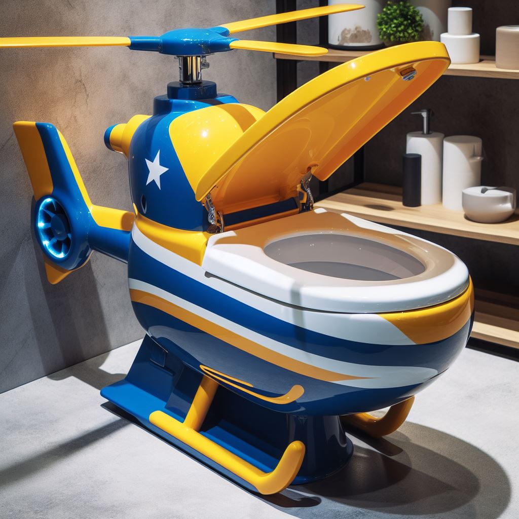 Unveiling the Helicopter-Shaped Toilet: 