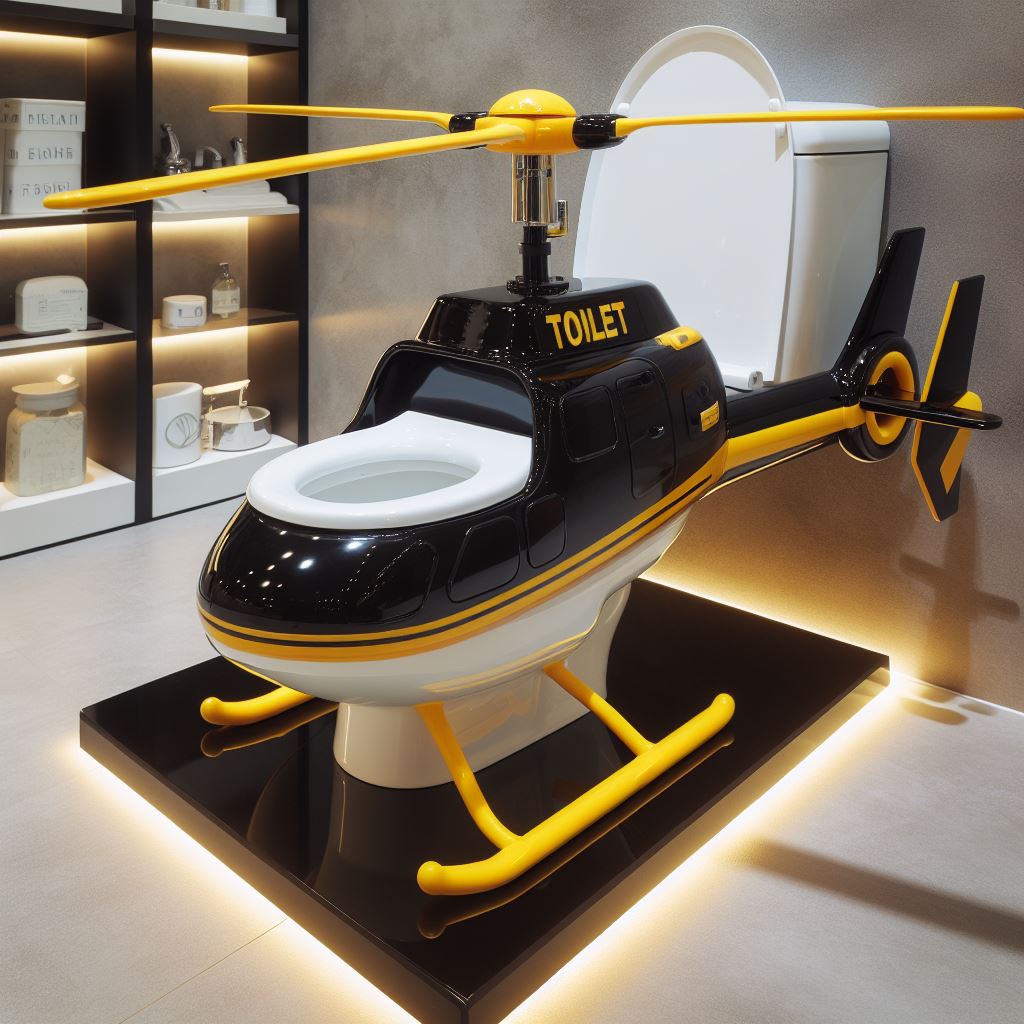 Unveiling the Helicopter-Shaped Toilet: 