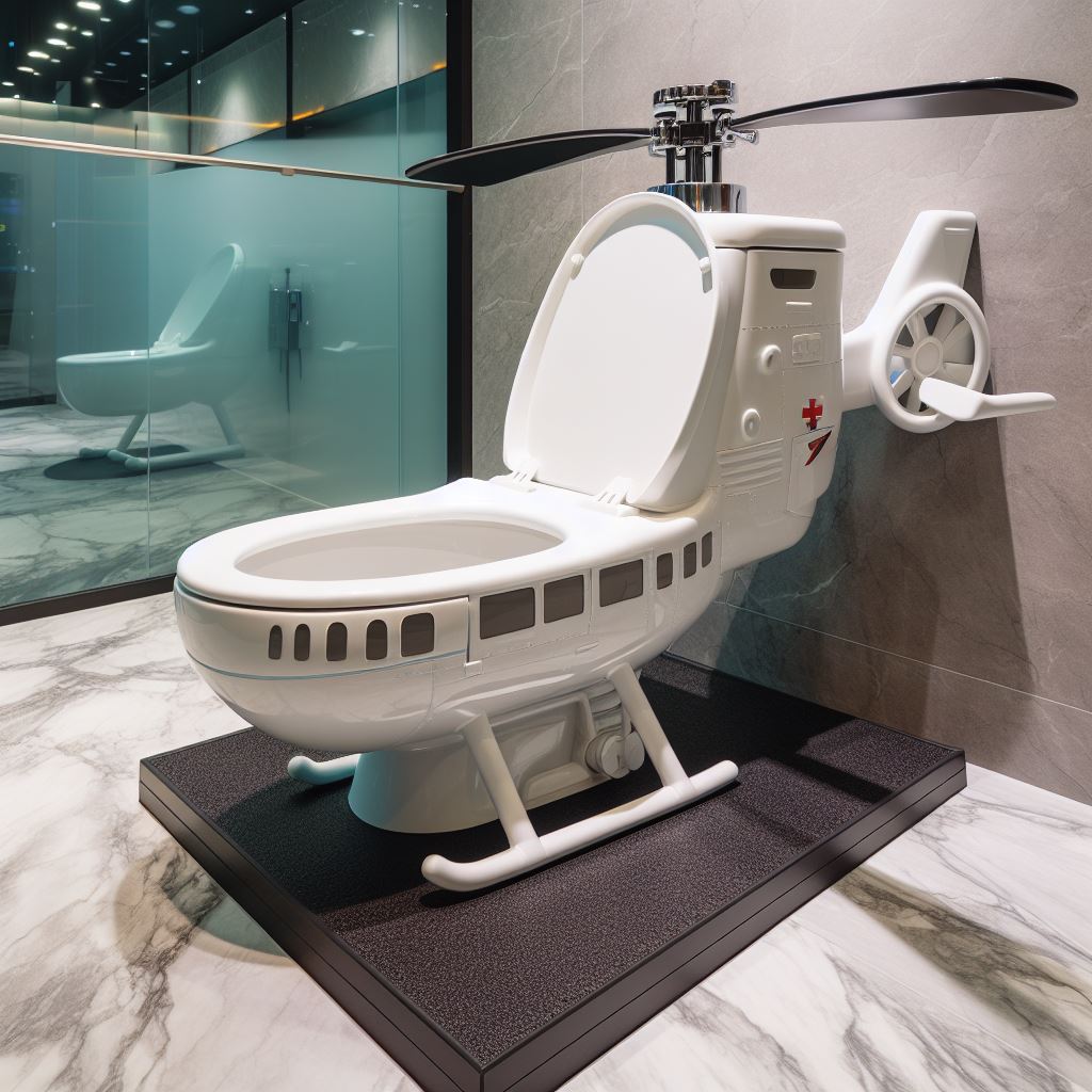 Unveiling the Helicopter-Shaped Toilet: 