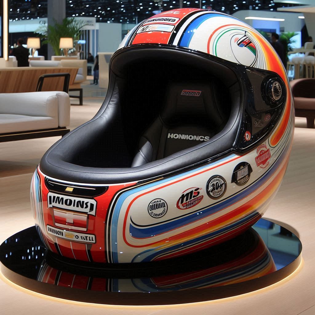 From Track to Home: The Evolution of Motorbike Helmet Aesthetics in Chair Design