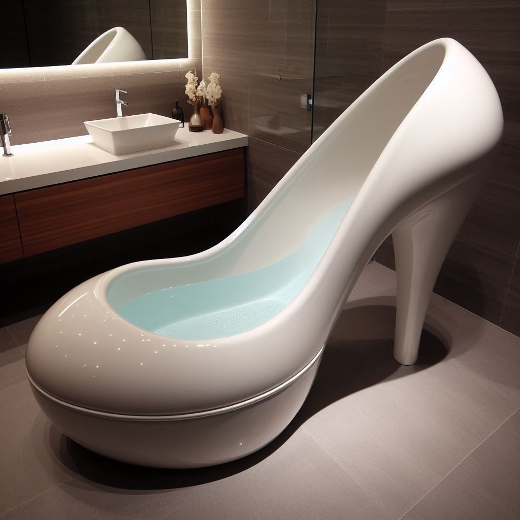 The Rise of the High Heel Bathtub Trend