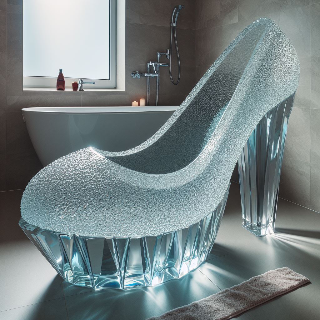 Crystal Clear Comfort: Exploring the Unique Design of the High Heel Crystal Bathtub