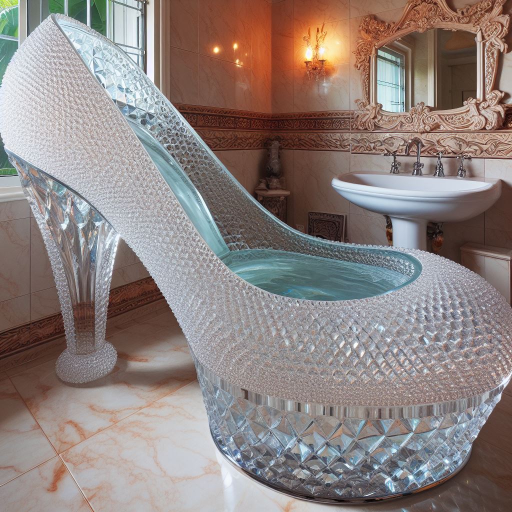 High Heel Crystal Bathtub: A Symbol of Sophistication and Style