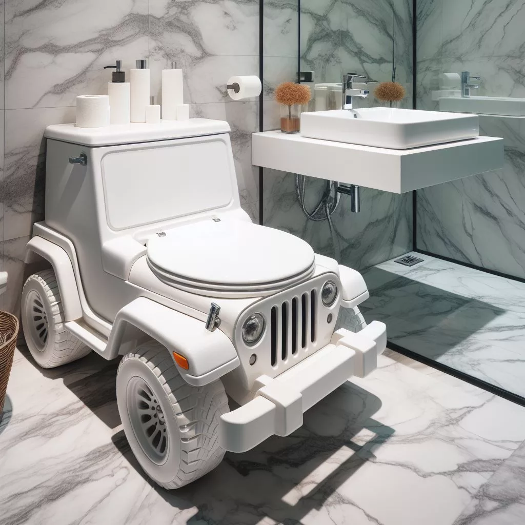 Backcountry Comfort: Enhancing Convenience with the Jeep-Inspired Toilet 