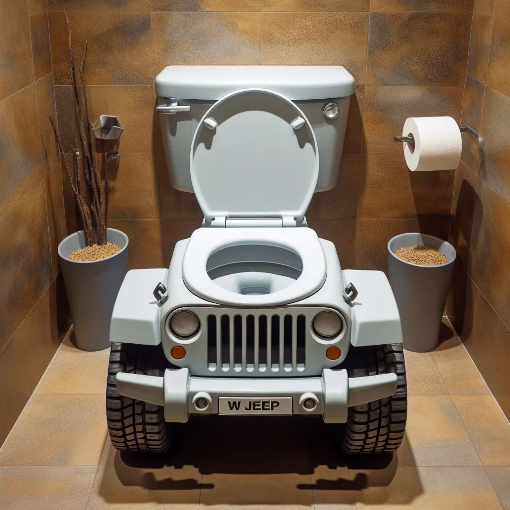 Unleashing the Wild: Features of the Jeep-Inspired Toilet 