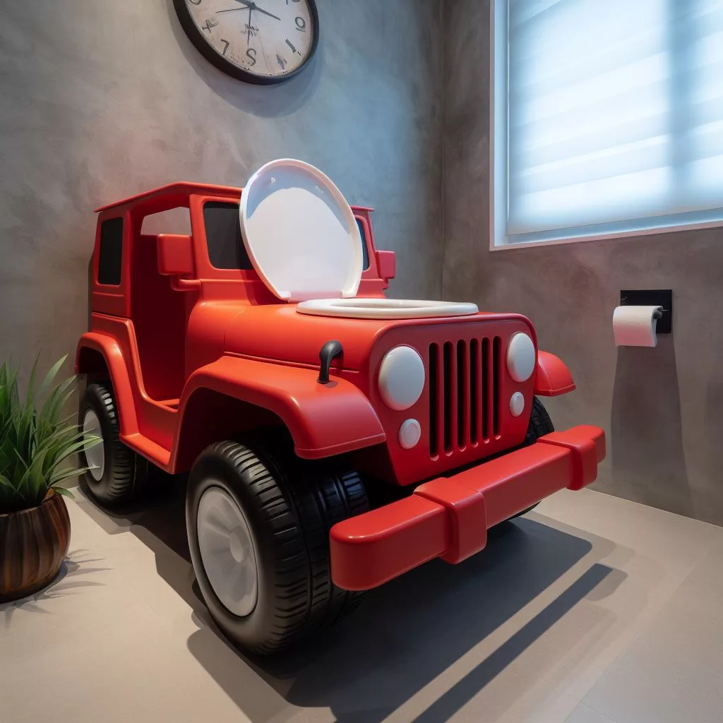 Backcountry Comfort: Enhancing Convenience with the Jeep-Inspired Toilet 