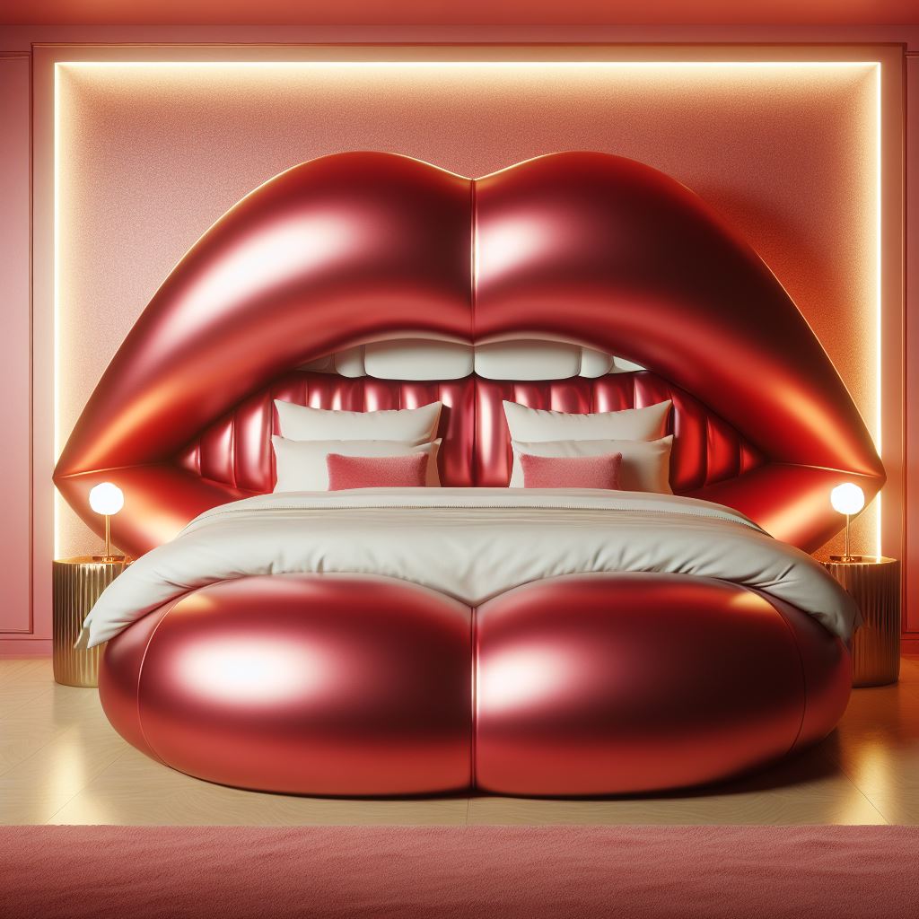 Fun and Functional: The Practicality of Lips Shaped Beds