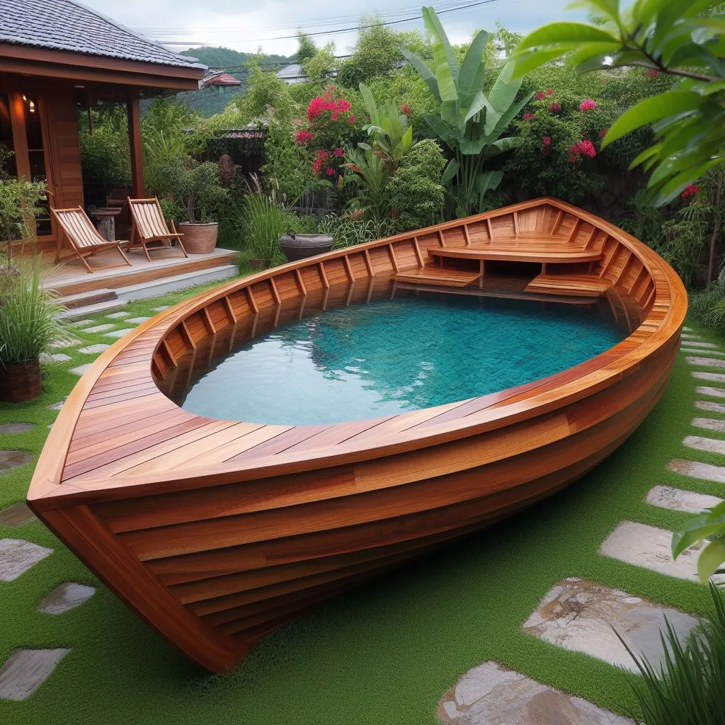 Innovative Features for Longboat Shaped Pools