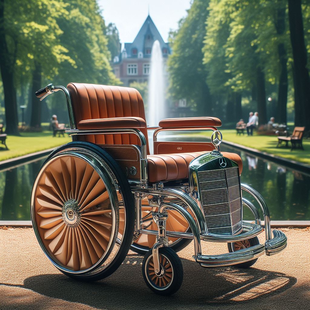 Mercedes-Inspired Wheelchair: A Fusion of Luxury and Accessibility