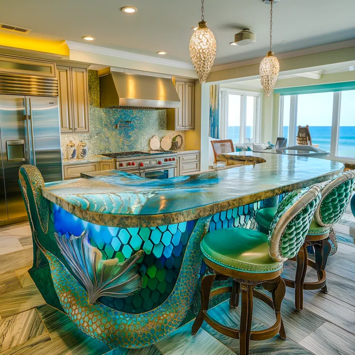 From Sea to Shore: Capturing the Essence of Mermaids in Your Kitchen Island Design