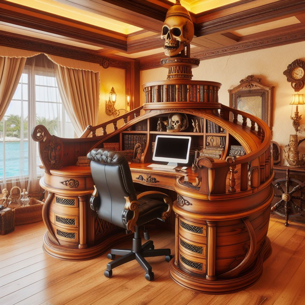 Crafting a Masterpiece: The Art of Pirate Ship Desk Construction