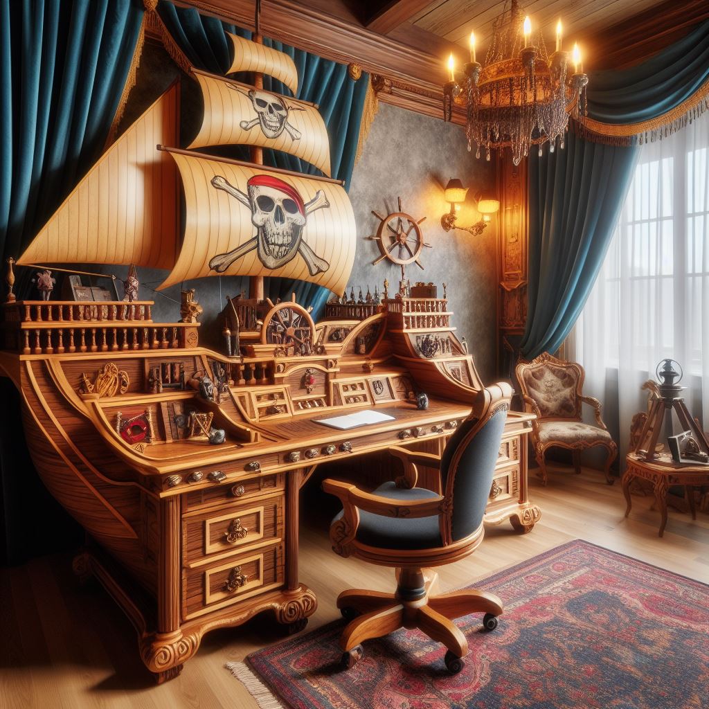 Crafting a Masterpiece: The Art of Pirate Ship Desk Construction