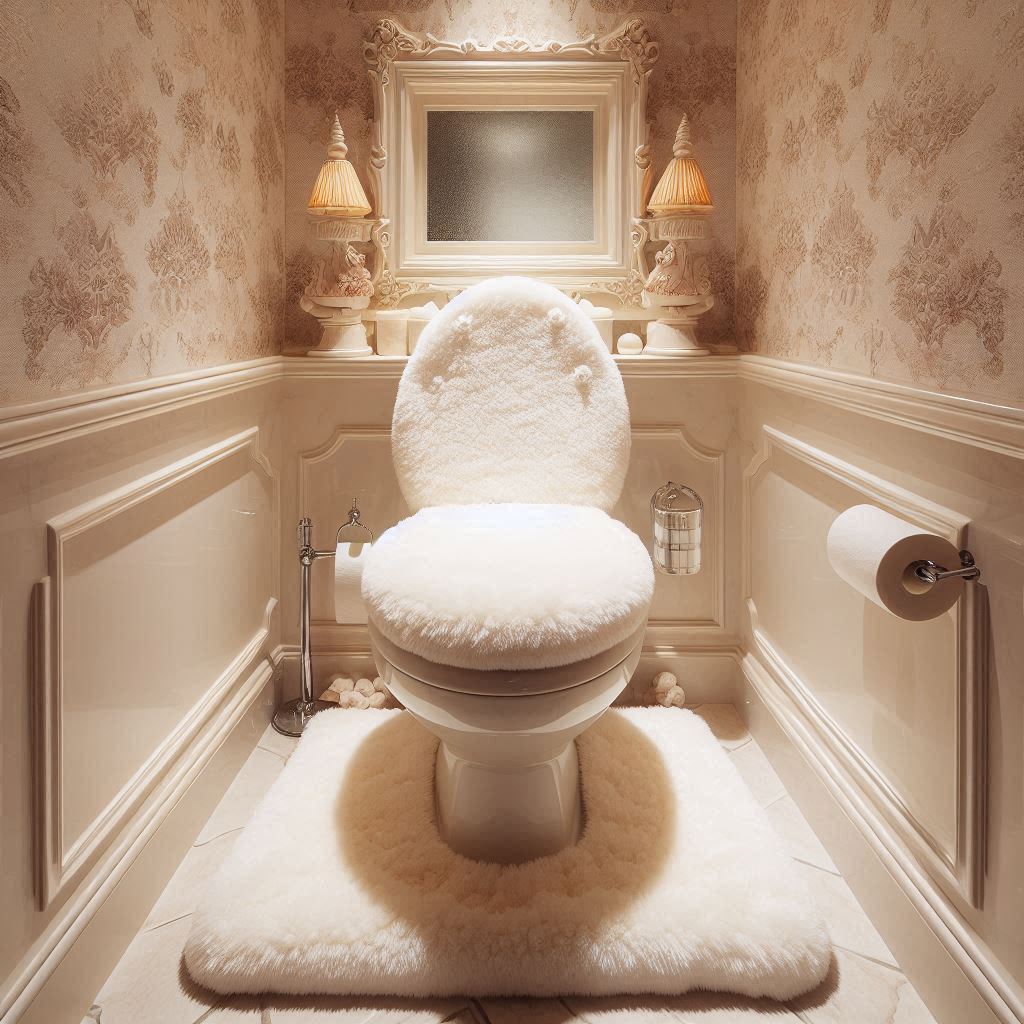 Upholstered Restroom Throne: Exploring the Concept of Plush Carpet Toilets