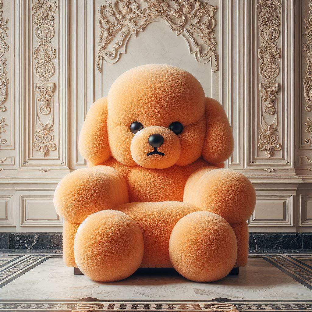 The Perfect Fit: Customize Your Poodle-Shaped Fur Chair 