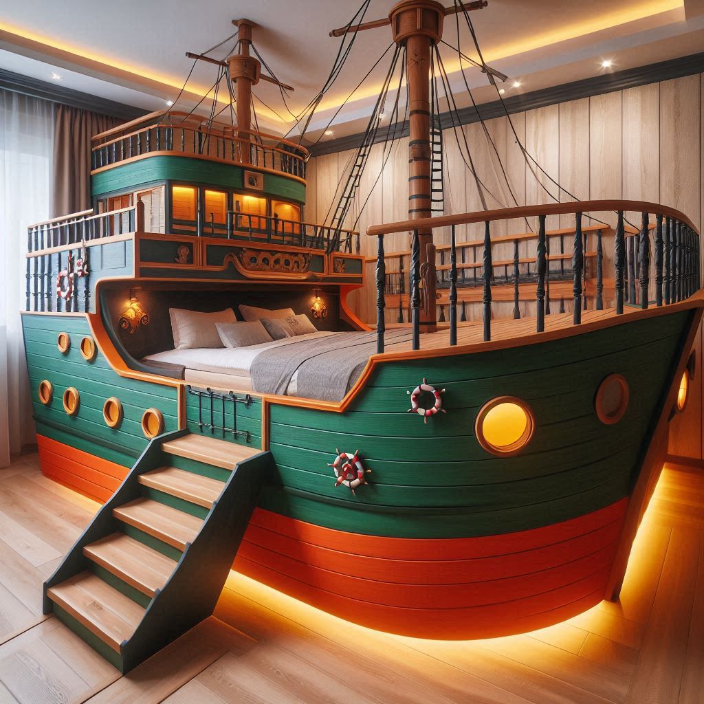 Charting the Course for Comfort: Design Elements of Ship-Shaped Beds