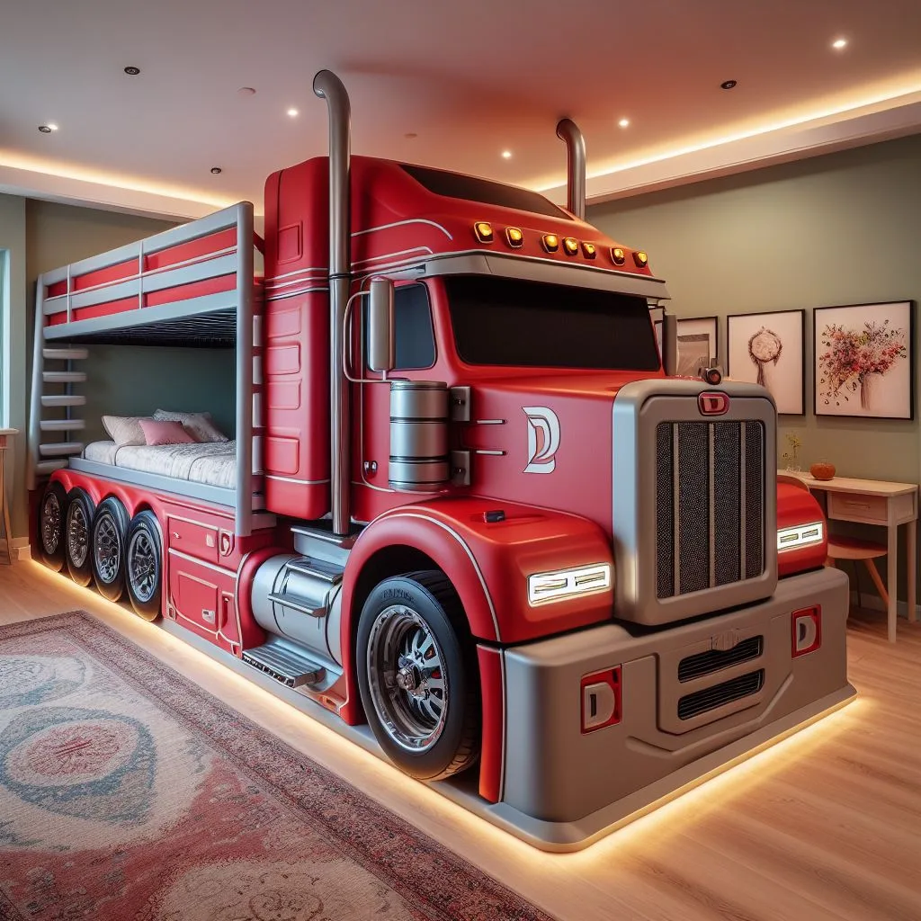 Truckin' On: How to Create the Perfect Truck-Shaped Bunk Bed Room