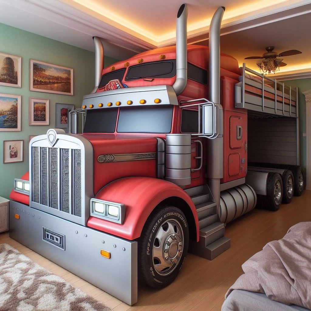 Rev Up Your Room: Stylish and Practical Truck-Shaped Bunk Beds