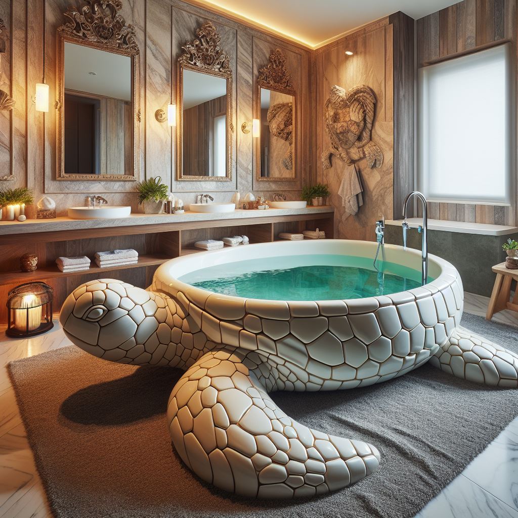 Unveiling the Design Inspiration Behind the Turtle-Shaped Bathtub