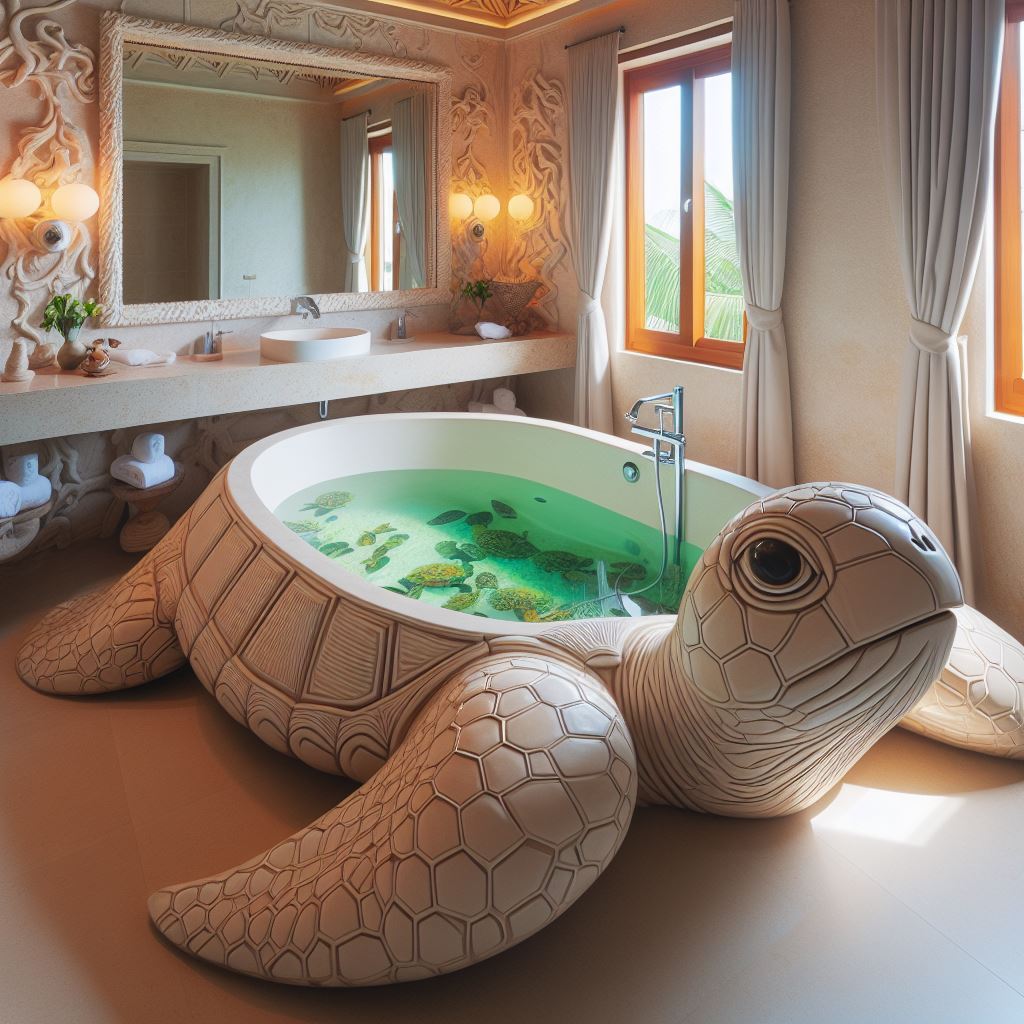 The Benefits of Bathing in a Turtle-Shaped Bathtub: Relax, Rejuvenate, and Reconnect with Nature