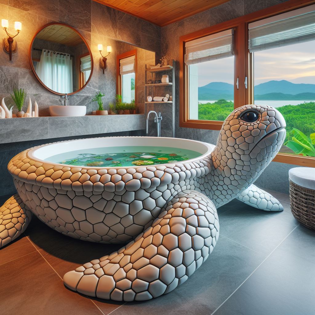 Accessorizing Your Turtle-Shaped Bathtub: Enhance the Style and Functionality