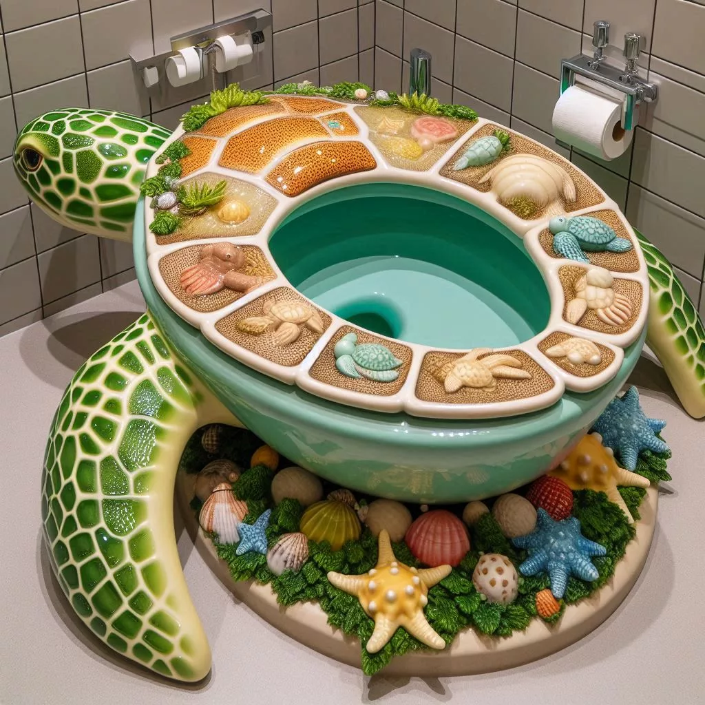 Turtle Power: The Charm and Charisma of Turtle Shaped Toilets in Bathrooms