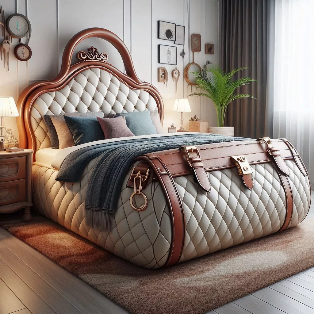 Luxurious Living: Elevate Your Bedroom with a Handbag-Shaped Bed