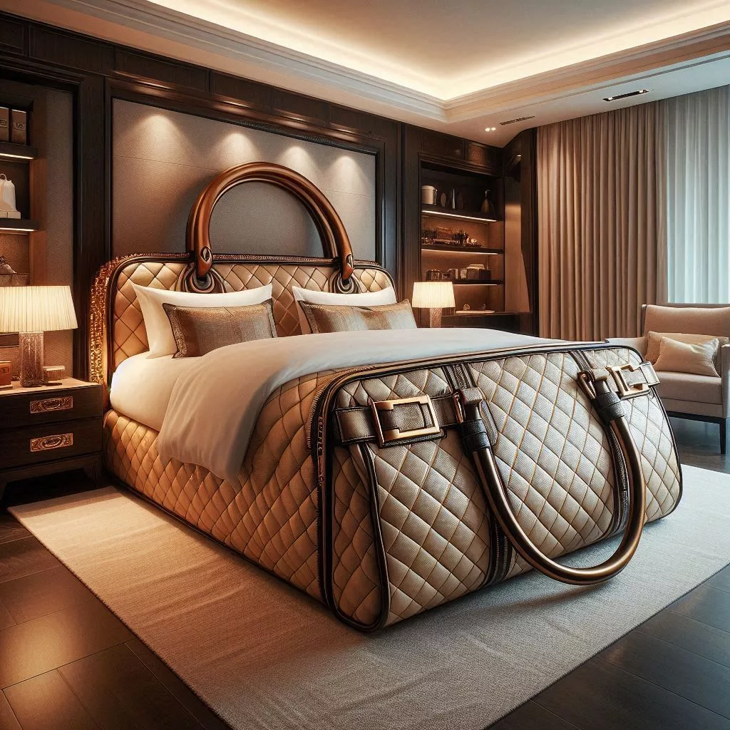 A Closer Look at the Craftsmanship of Handbag-Shaped Beds