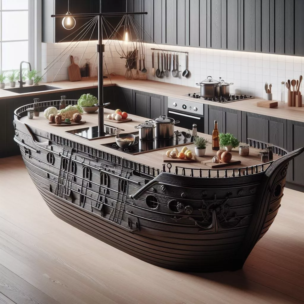 Treasure Your Kitchen: Designing and Building a Pirate Ship Island for Guests and Family