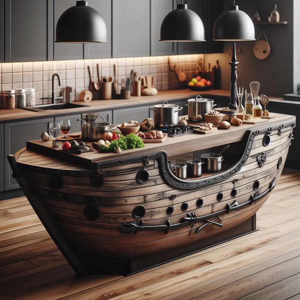 Ahoy There, Home Chefs! The Pirate Ship Kitchen Island: A Fun and Functional Design