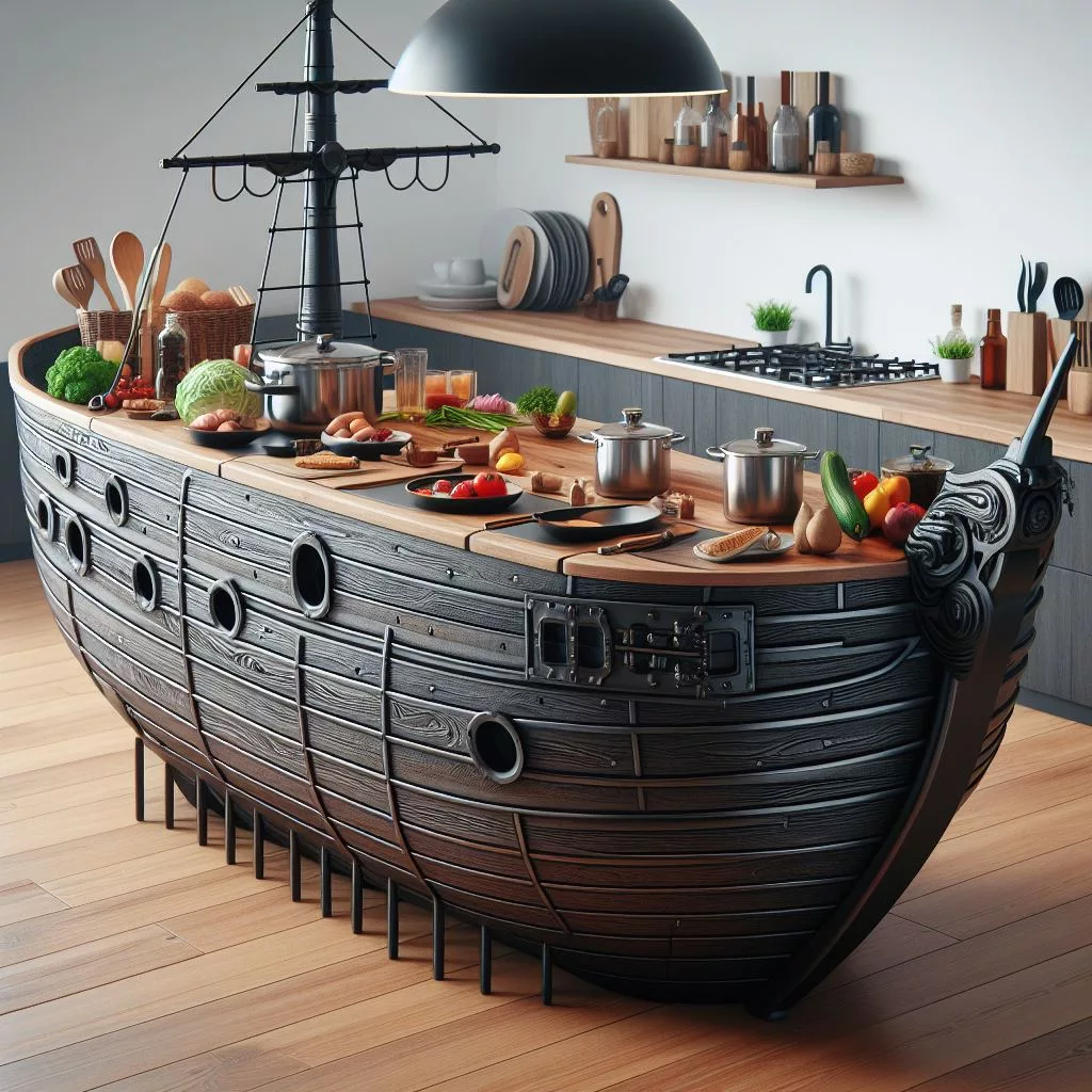 Kitchen Island: Tips for Incorporating Pirate Ship Design Elements