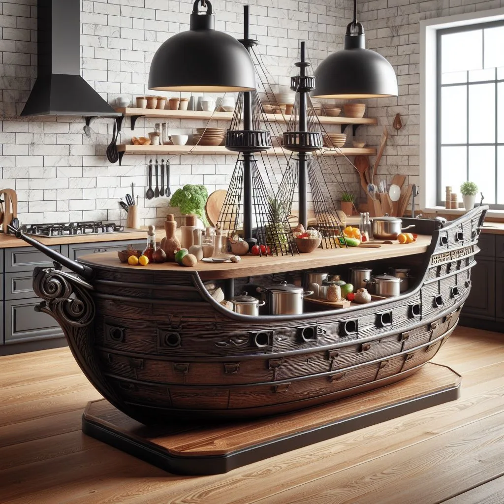 The Ultimate Adventure: Creating a Pirate Ship Kitchen Island