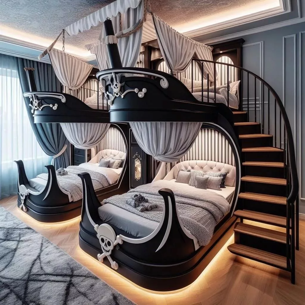 Safety First: Tips for Ensuring Your Pirate Ship-Shaped Bunk Bed is Secure for Kids