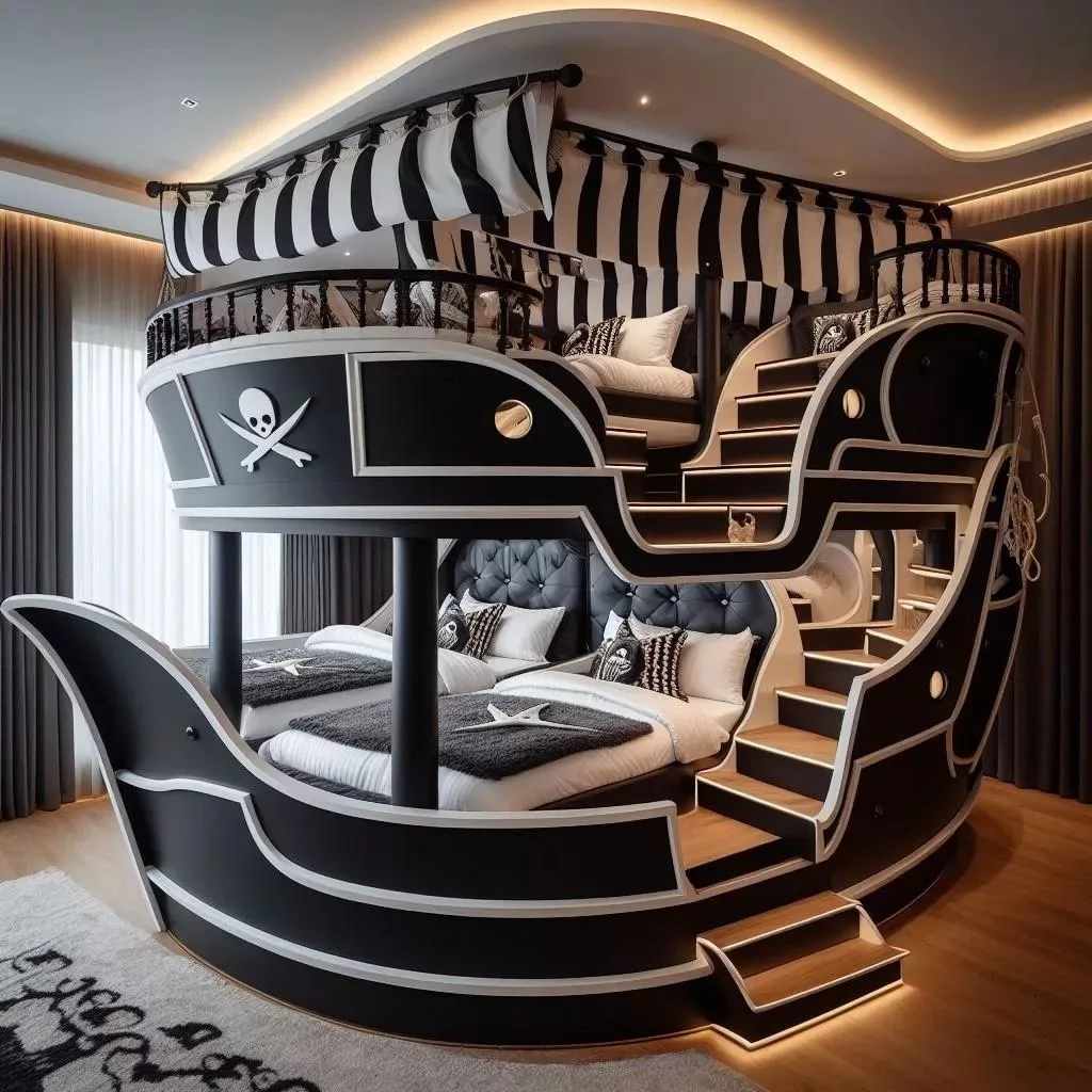 Incorporating Fun and Functionality: Features to Look for in a Pirate Ship-Shaped Bunk Bed