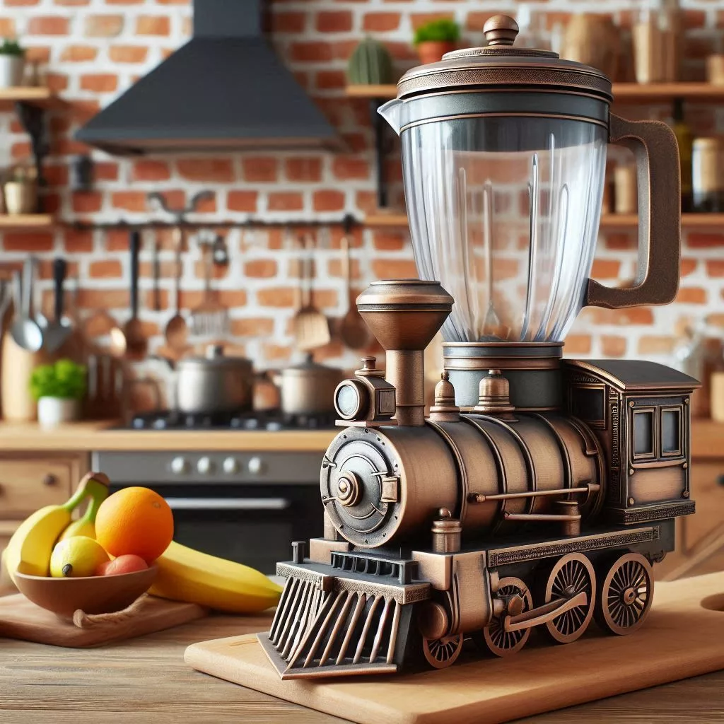 Features of Antique Train-Shaped Blenders