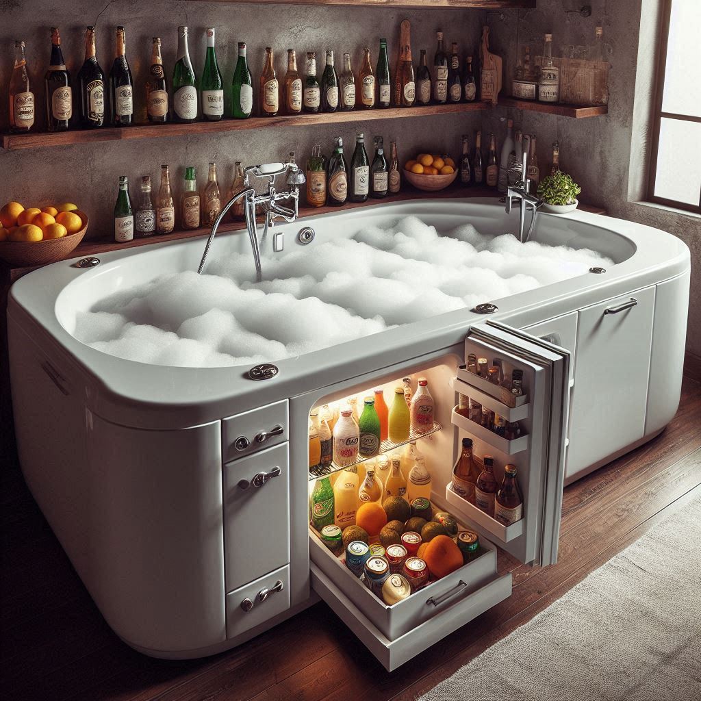 Benefits of a Bathtub with Integrated Refrigerator