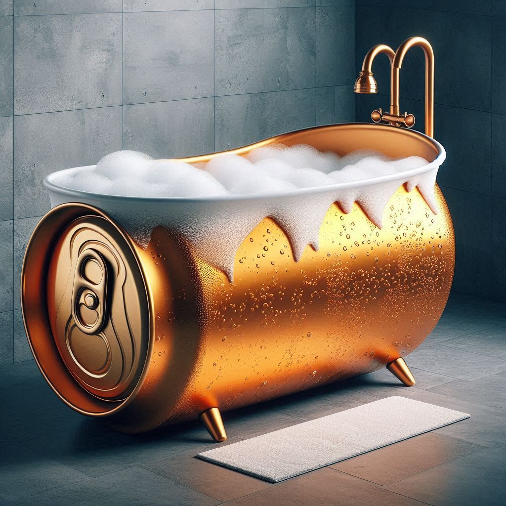 The Environmental Impact of Owning a Beer Shaped Bathtub