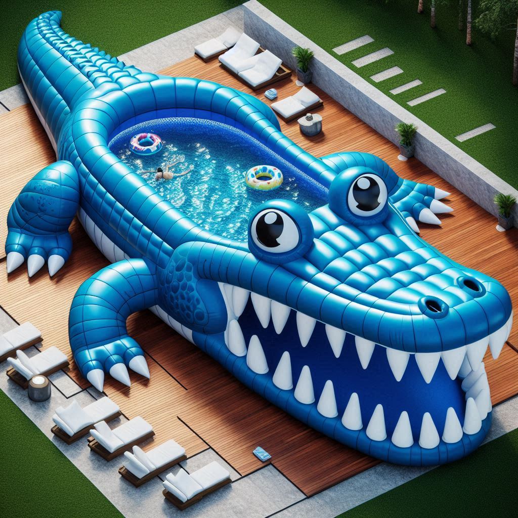 Planning and Designing a Crocodile Shaped Pool