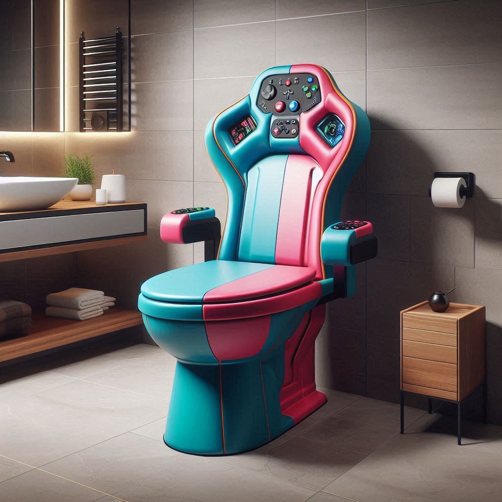 The Concept of Gaming Chair-Shaped Toilets