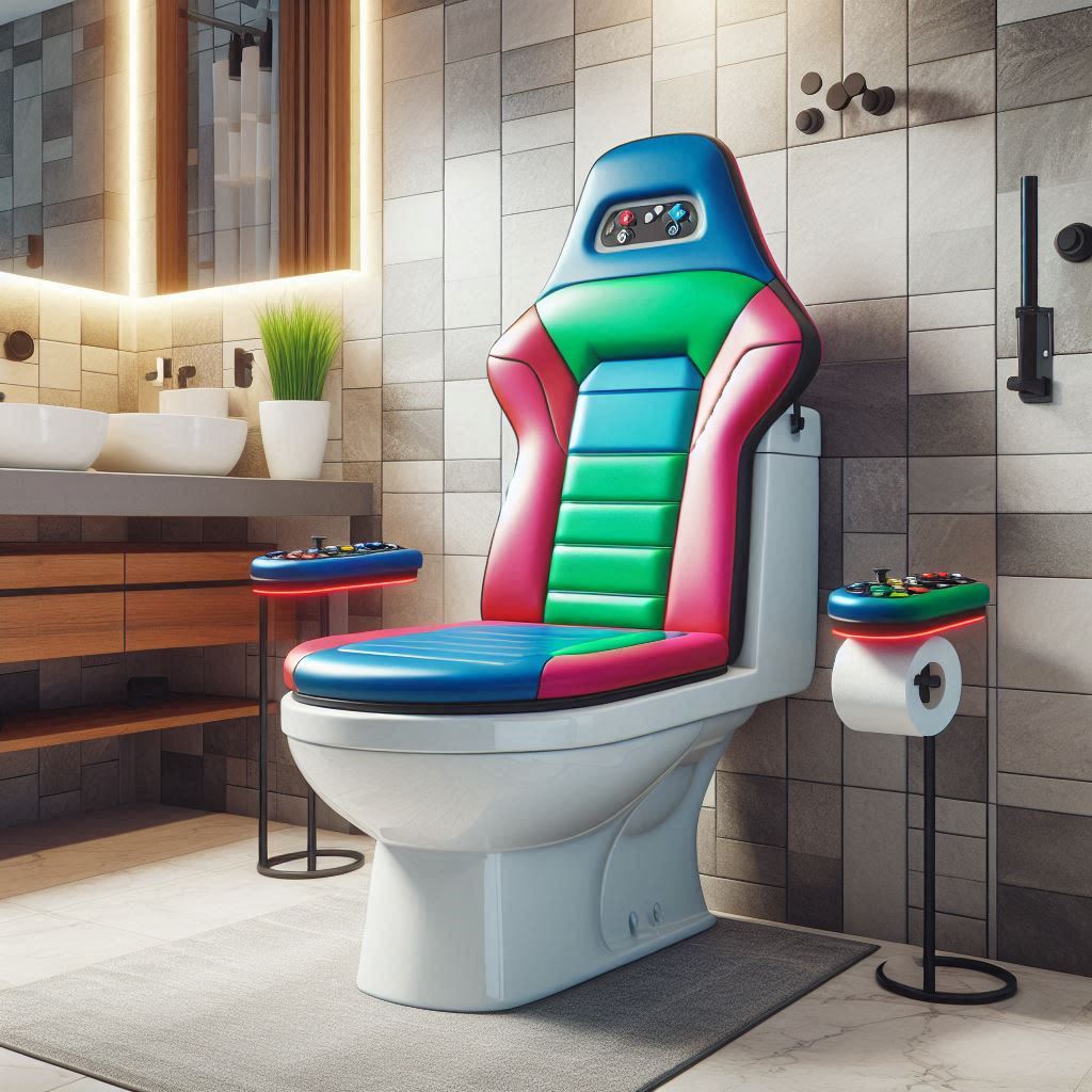 Incorporating a Gaming Chair-Shaped Toilet into Your Bathroom