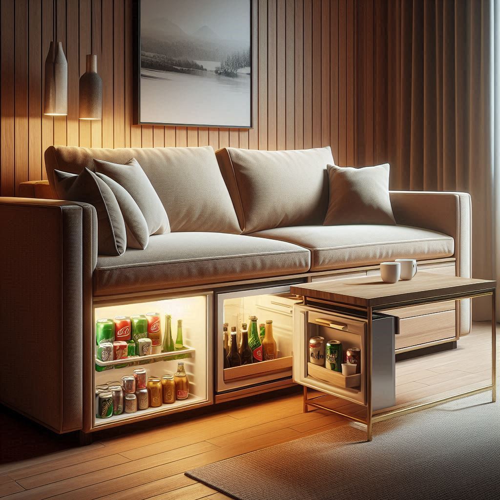 Benefits of a Sofa with Integrated Refrigerator