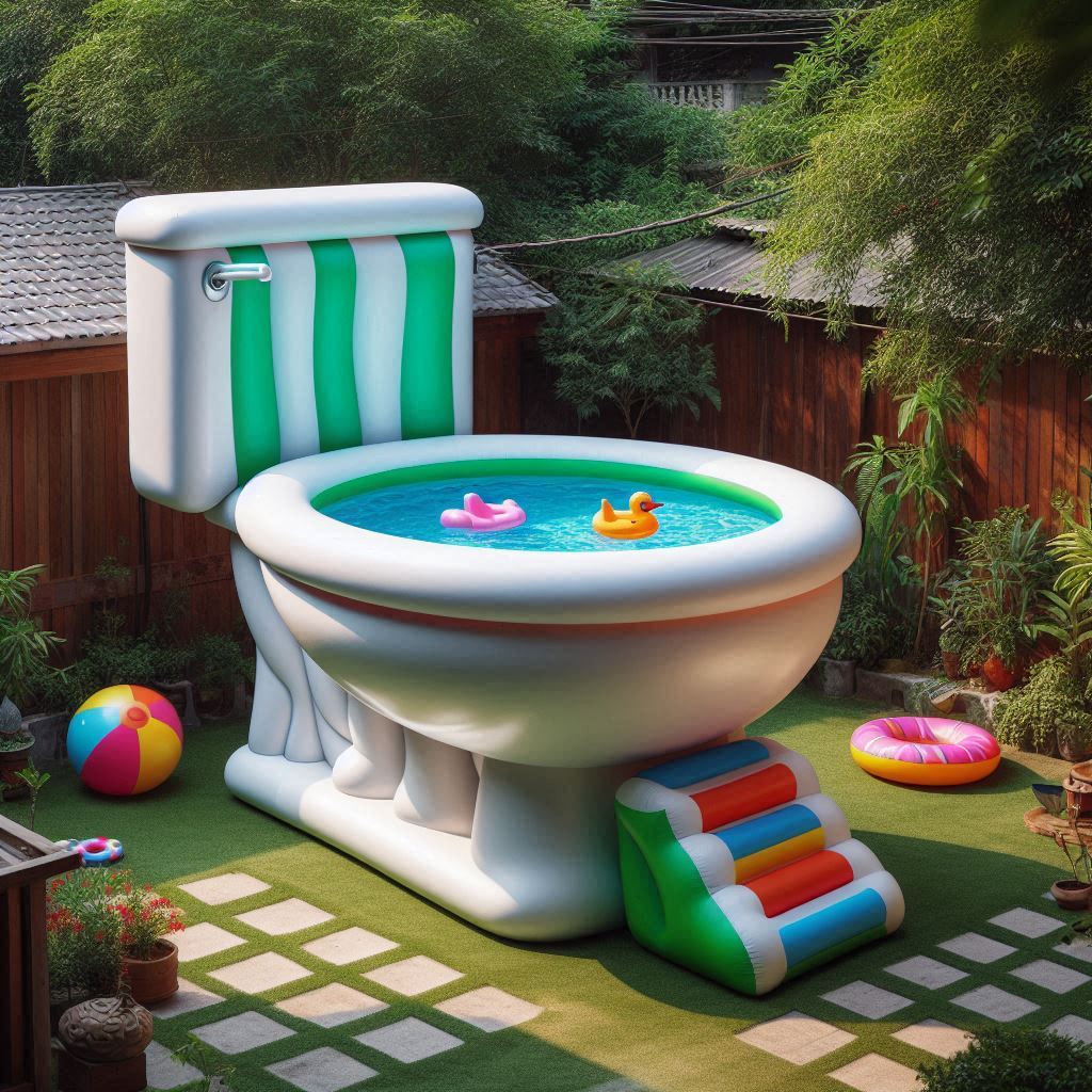 Toilet Shaped Pools: The Quirky Trend Taking Over Backyard Design