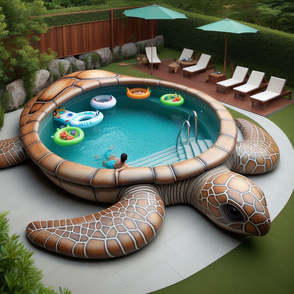 Designing a Luxurious Turtle Shaped Pool for Your Backyard Oasis