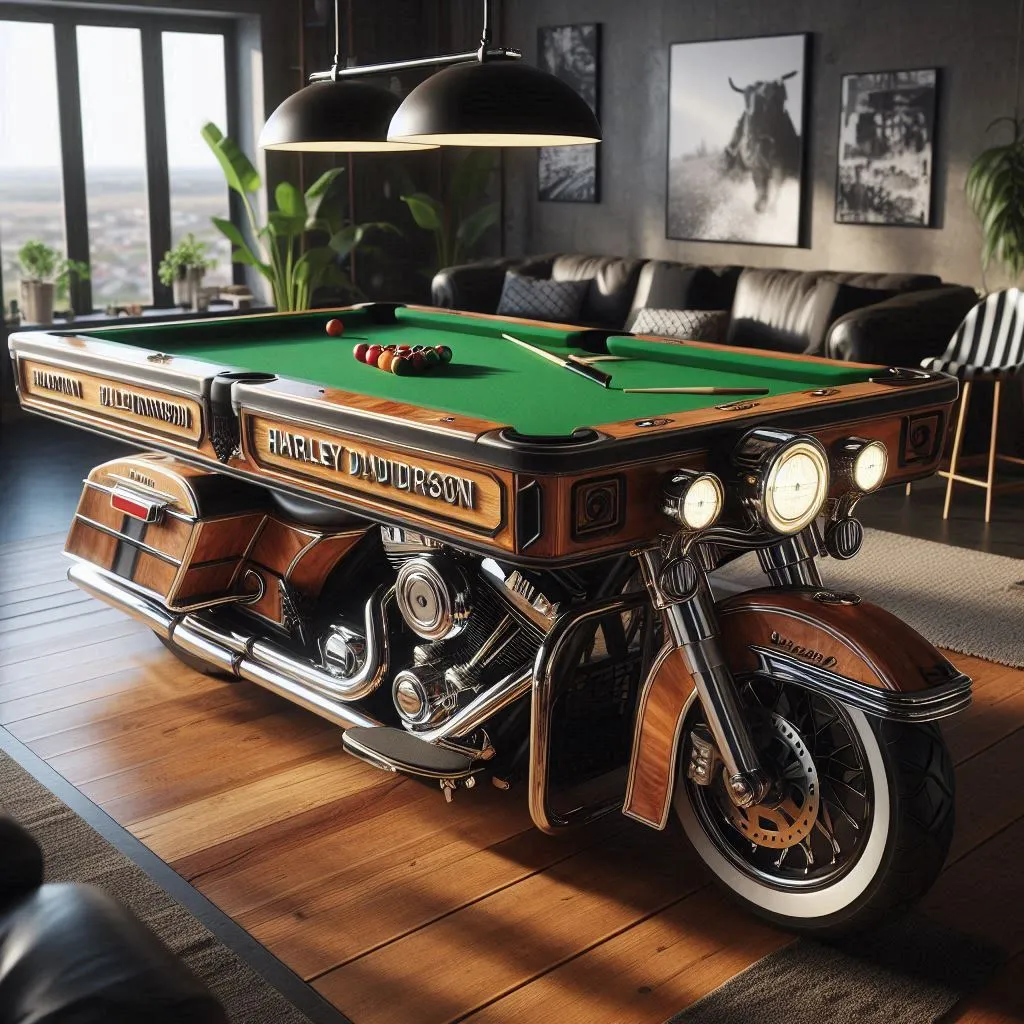 Benefits of Owning a Harley Davidson Shaped Pool Table