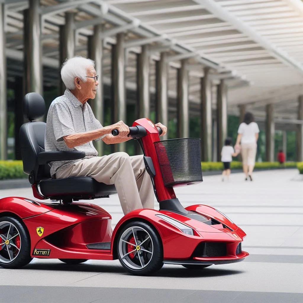 Luxury Features: Elevating Mobility with Ferrari Inspired Scooter