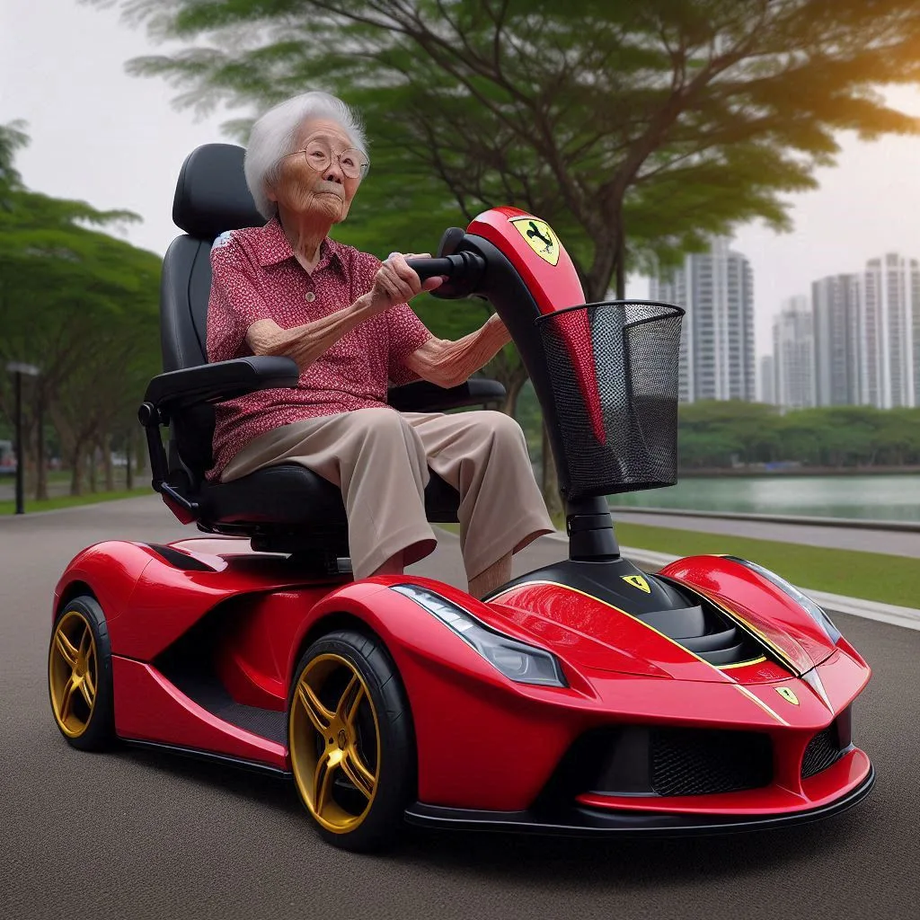 Innovative Design: The Essence of Ferrari Inspired Mobility Scooter