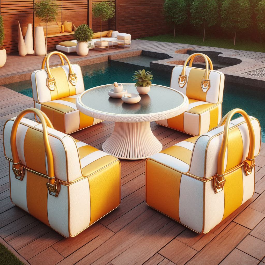 6. Accessorizing with Handbag Patio Sets: Enhance Your Outdoor Décor