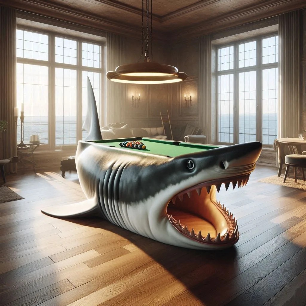 From Concept to Reality: The Evolution of Shark Shaped Pool Tables