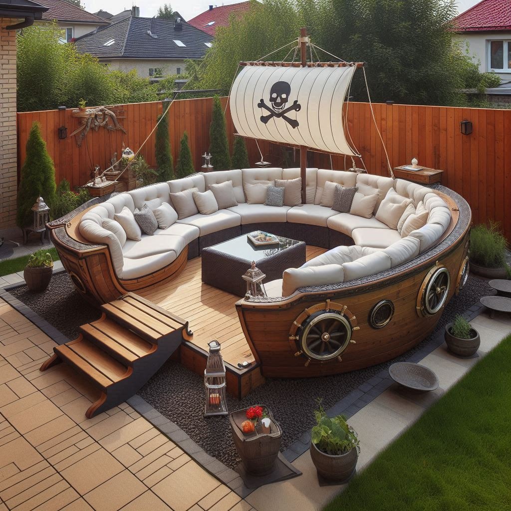 Key Features of Pirate Ship Patio Sofas